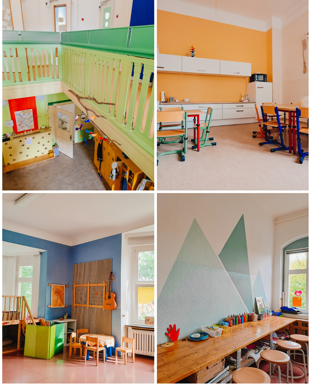verschiedene Zimmer des Kinderhauses A. Schweitzer